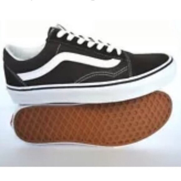 Vans old Skool brown chocolate torte shoes sneaker,  canvas casual woman size 5 - Picture 4 of 4